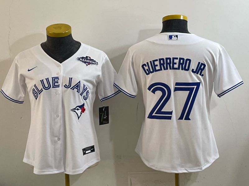 Youth Toronto Blue Jays #27 Guerrero jr White 2026 Nike Game MLB Jersey 002